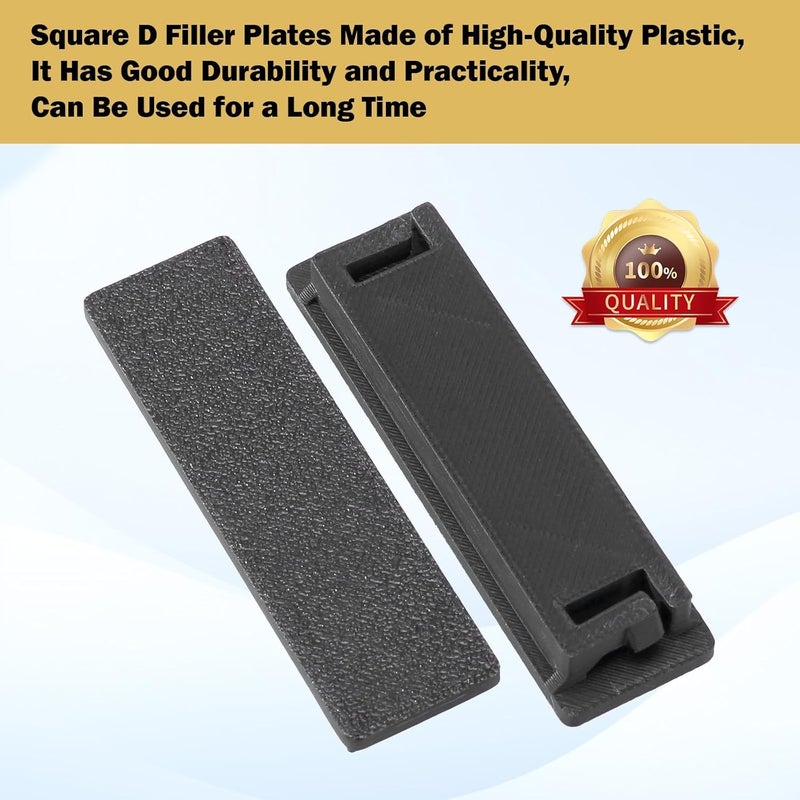 EAORBD Square Breaker Panel Cover for Schneider Electric Homeline Square D QO Filler Plates QOFPCP Circuit Breaker Cover, 0.7inch 6-Pack - Image 4
